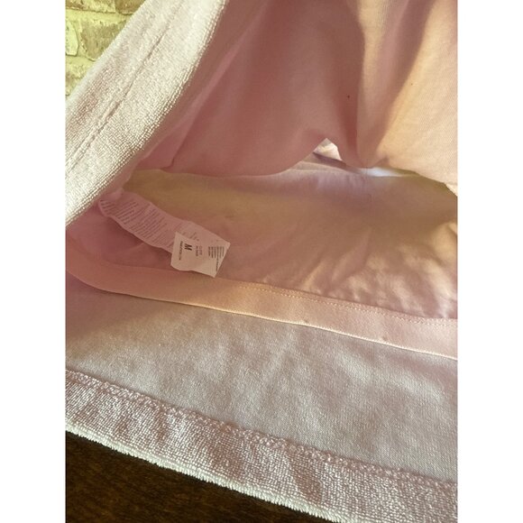 Fabletics Womens Pink Terry Cloth Crop Top Halter Style M Built in Bra - Picture 6 of 16